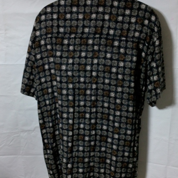 Vintage career club 2X short sleeve casual button down shirt with pocket - Picture 4 of 6